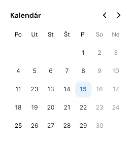 Online objednávkový kalendár